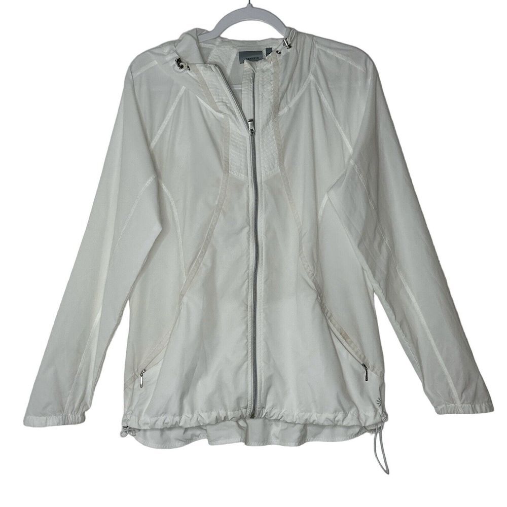 Athleta Jacket Women's Size M White Oversized Outdoor Athletic